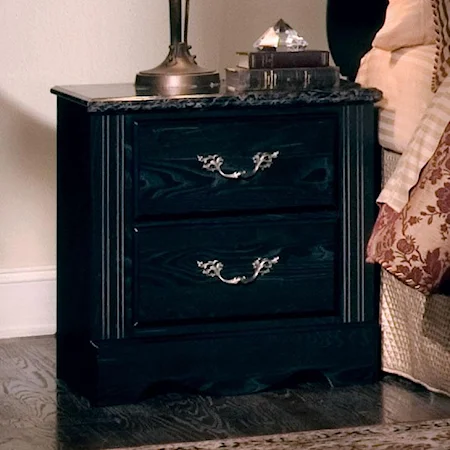 Nightstand with 2 Drawers